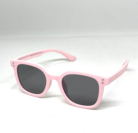 DEFY EMPIRE KENSHO KIDS - MATTE POWDER PINK / GREY POLARIZED SUNGLASS