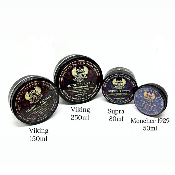 QUINCY / PRIVATA - "MONCHER 1929" LIMITED EDITION TRAVEL SIZE POMADE 50ML