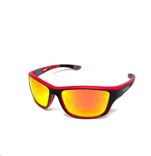 DEFY EMPIRE VIRGINIA THUNDERHAWK MATTE BLACK RED MIRROR POLARIZED
