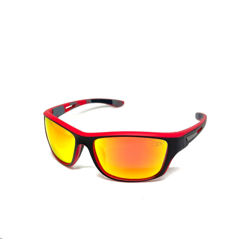 DEFY EMPIRE VIRGINIA THUNDERHAWK MATTE BLACK RED MIRROR POLARIZED