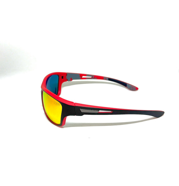 DEFY EMPIRE VIRGINIA THUNDERHAWK MATTE BLACK RED MIRROR POLARIZED
