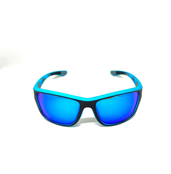 DEFY EMPIRE VIRGINIA THUNDERHAWK MATTE BLACK BLUE MIRROR POLARIZED