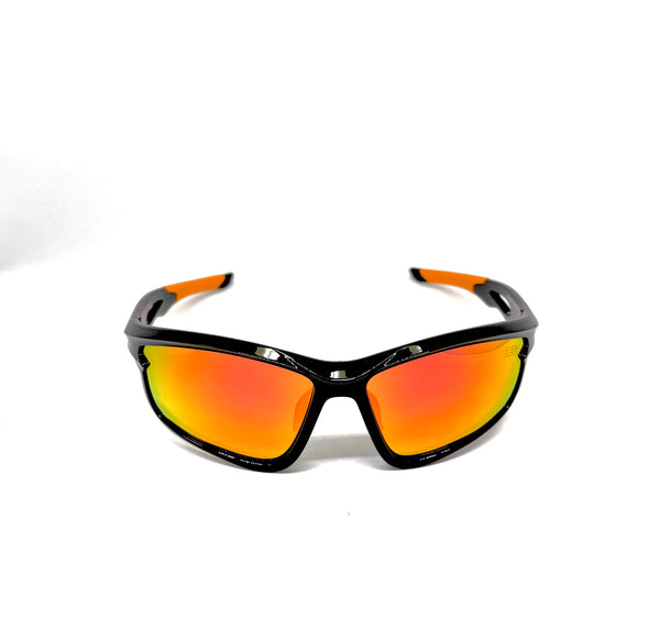 DEFY EMPIRE CAROLINA REAPER GLOSS BLACK FIRE RED MIRROR POLARIZED