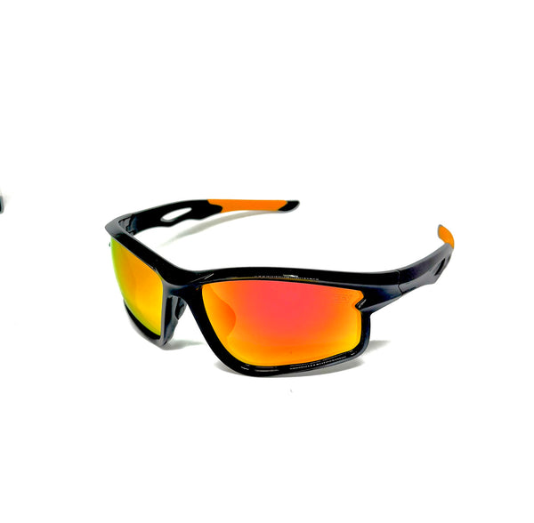DEFY EMPIRE CAROLINA REAPER GLOSS BLACK FIRE RED MIRROR POLARIZED