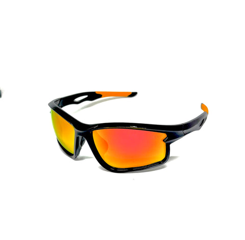 DEFY EMPIRE CAROLINA REAPER GLOSS BLACK FIRE RED MIRROR POLARIZED