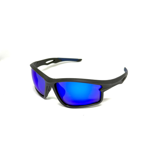 DEFY EMPIRE CAROLINA REAPER MATTE BLACK BLUE MIRROR POLARIZED