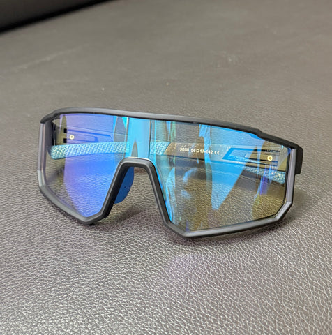 DEFY EMPIRE NEVADA STARFIRE PHOTOCHROMIC MATTE BLACK BLUE MIRROR