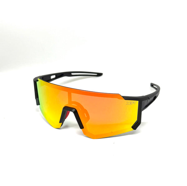 DEFY EMPIRE ARIZONA SKYFIRE POLARIZED MATTE BLACK FIRE RED MIRROR