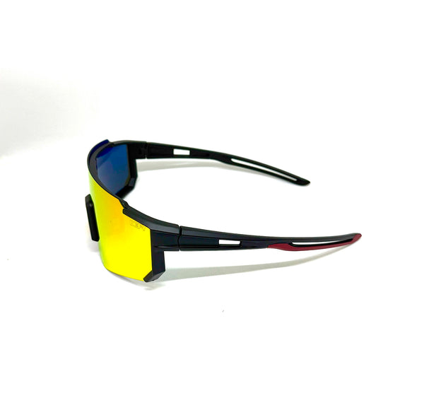 DEFY EMPIRE ARIZONA SKYFIRE POLARIZED MATTE BLACK FIRE RED MIRROR