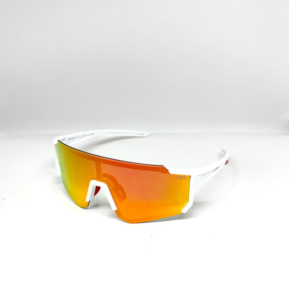 DEFY EMPIRE ARIZONA SKYFIRE POLARIZED MATTE WHITE FIRE RED MIRROR
