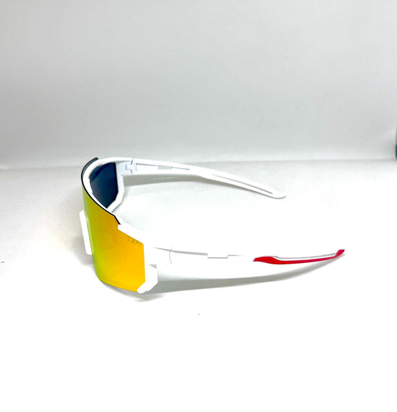 DEFY EMPIRE ARIZONA SKYFIRE POLARIZED MATTE WHITE FIRE RED MIRROR