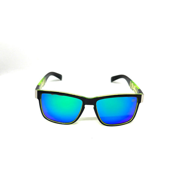 DEFY EMPIRE WAIKIKI POLARIZED - GLOSS BLACK GREEN MIRROR GREEN TIGER
