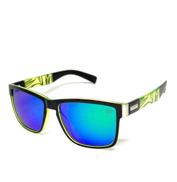 DEFY EMPIRE WAIKIKI POLARIZED - GLOSS BLACK GREEN MIRROR GREEN TIGER