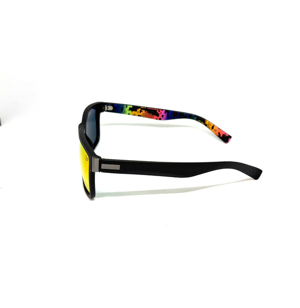 DEFY EMPIRE WAIKIKI POLARIZED - MATTE BLACK RED MIRROR PIXEL DREAMS LIMITED EDITION