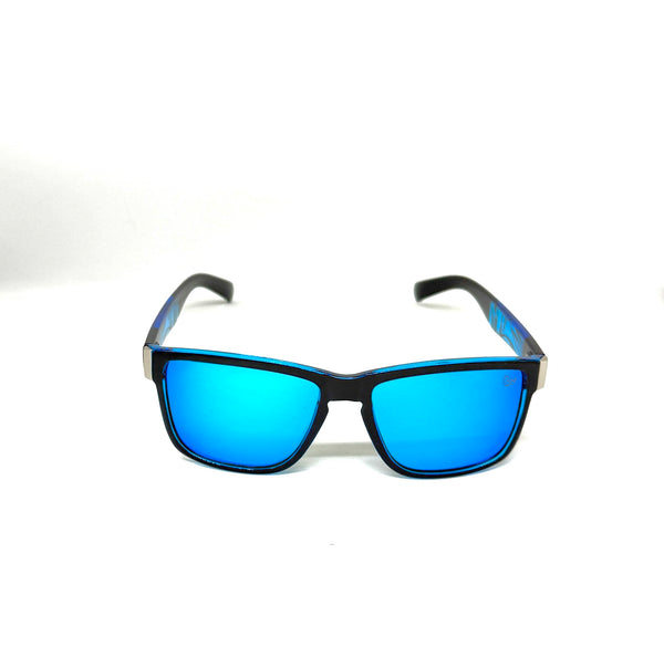 DEFY EMPIRE WAIKIKI POLARIZED - GLOSS BLACK ICE BLUE MIRROR BLUE TIGER