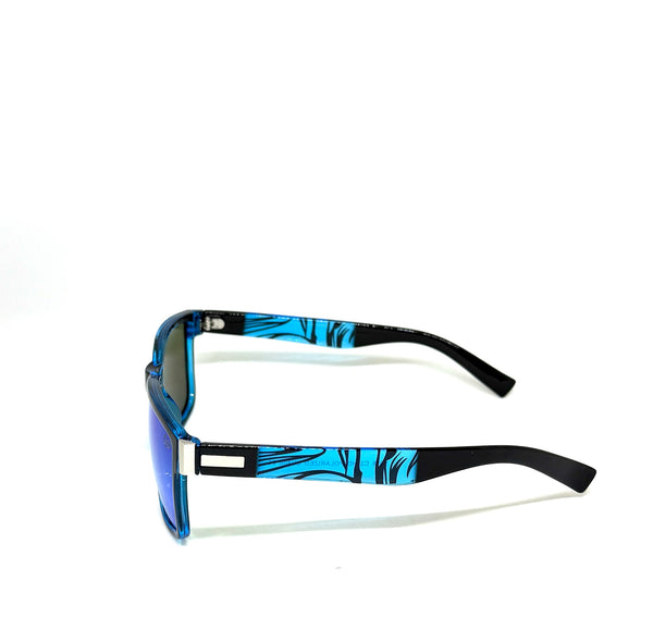 DEFY EMPIRE WAIKIKI POLARIZED - GLOSS BLACK ICE BLUE MIRROR BLUE TIGER
