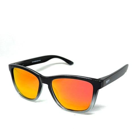 DEFY EMPIRE MALIBU POLARIZED - GLOSS BLACK GRADIENT RED MIRROR
