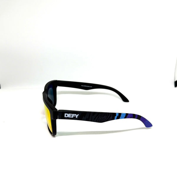 DEFY EMPIRE BROOKLYN SPECIAL EDITION SE - MATTE BLACK FRAME POLARIZED FIRE RED MIRROR LENSES SUNGLASS POP ART LIMITED EDITION