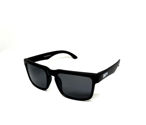 DEFY EMPIRE BROOKLYN SPECIAL EDITION SE - MATTE BLACK FRAME POLARIZED DARK GREY LENSES SUNGLASS