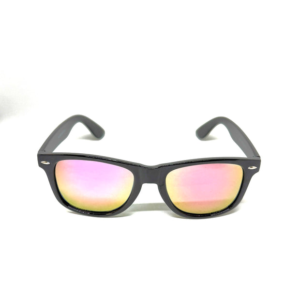 DEFY EMPIRE FLORIDA - GLOSS BLACK / ROSE PINK MIRROR POLARIZED SUNGLASS