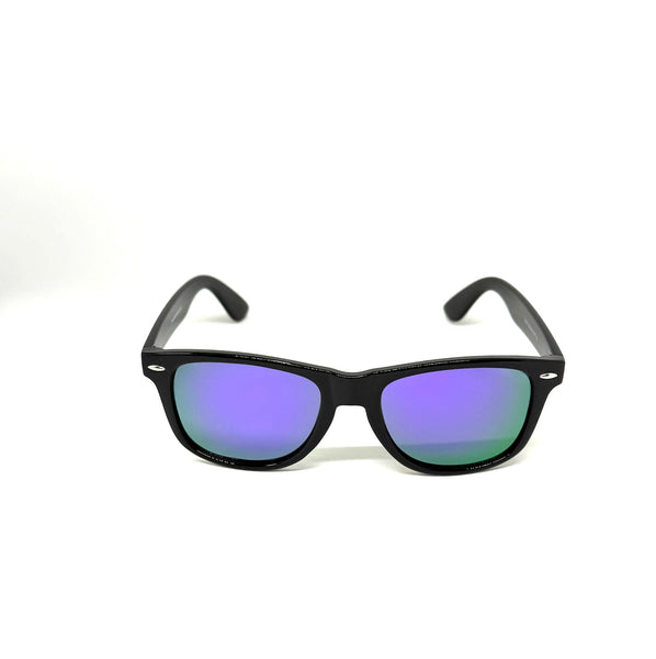 DEFY EMPIRE FLORIDA - GLOSS BLACK / PURPLE MIRROR POLARIZED SUNGLASS
