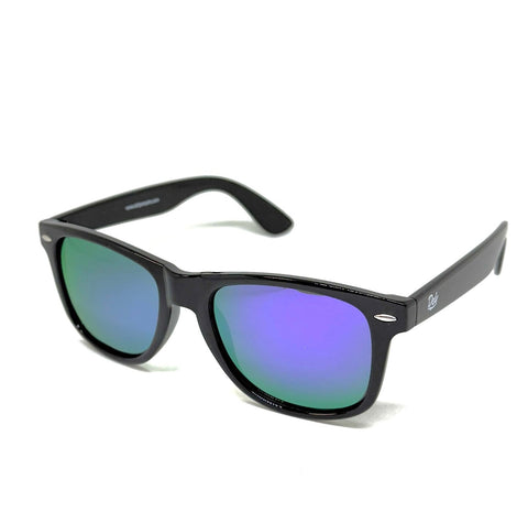 DEFY EMPIRE FLORIDA - GLOSS BLACK / PURPLE MIRROR POLARIZED SUNGLASS