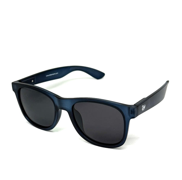 DEFY EMPIRE ORLANDO - MATTE FROSTED BLUE FRAME POLARIZED DARK GREY LENSES SUNGLASS