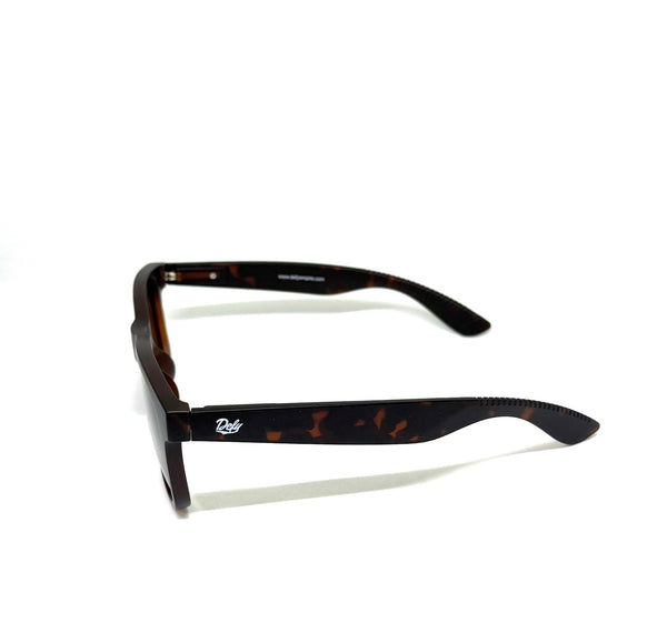 DEFY EMPIRE ORLANDO - MATTE TORTOISE HAVANNA FRAME POLARIZED BRONZE LENSES SUNGLASS