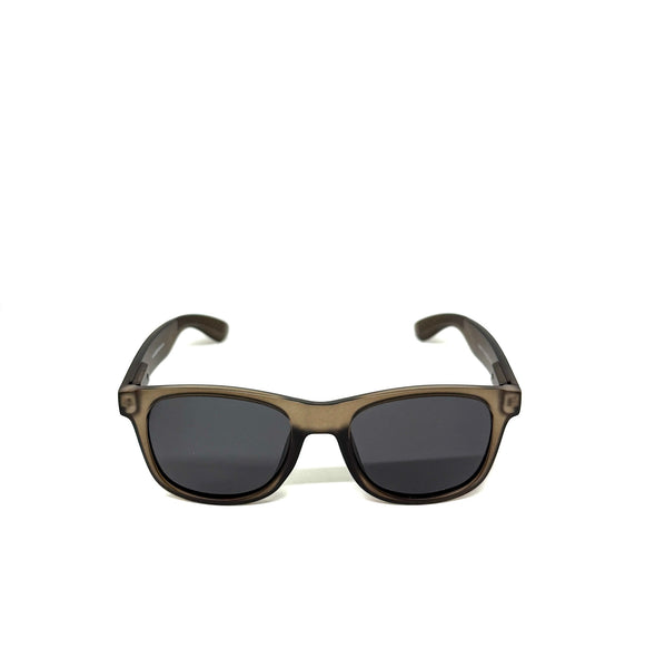 DEFY EMPIRE ORLANDO - MATTE TEA FRAME POLARIZED DARK GREY LENSES SUNGLASS