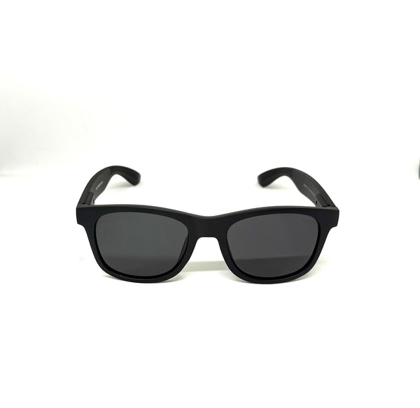 DEFY EMPIRE ORLANDO - MATTE BLACK FRAME POLARIZED DARK GREY LENSES SUNGLASS