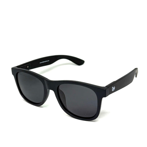DEFY EMPIRE ORLANDO - MATTE BLACK FRAME POLARIZED DARK GREY LENSES SUNGLASS