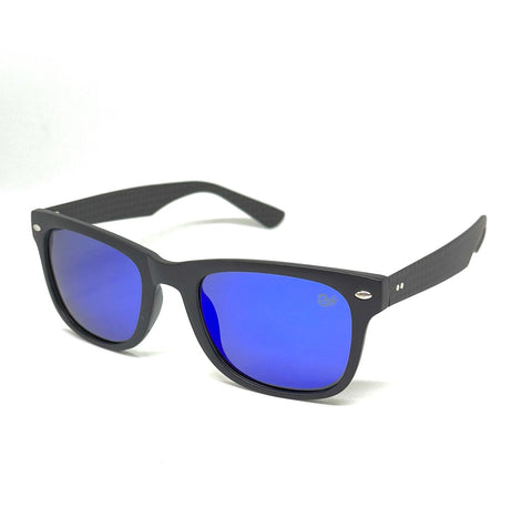 DEFY EMPIRE FLORIDA CARBON - MATTE BLACK BLUE MIRROR POLARIZED SUNGLASS