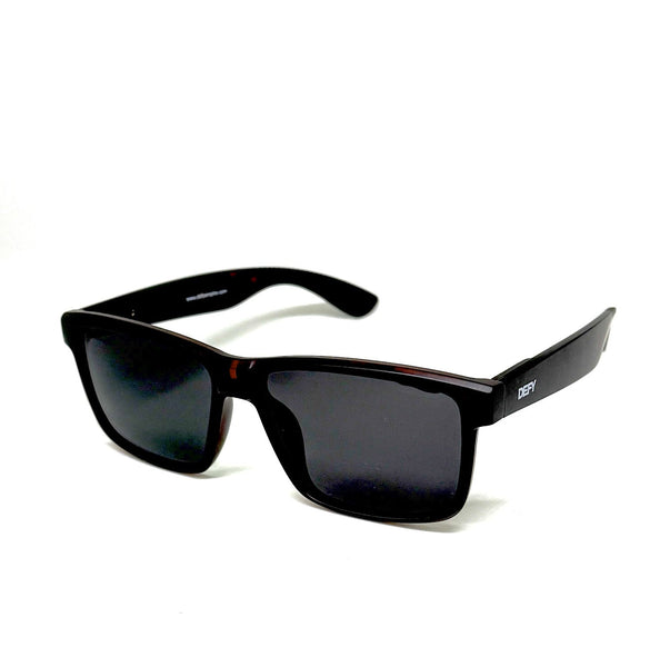 DEFY EMPIRE LONG BEACH POLARIZED - MATTE HAVANNA TORTOISE DARK GREY