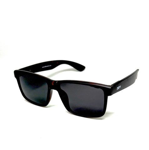 DEFY EMPIRE LONG BEACH POLARIZED - MATTE HAVANNA TORTOISE DARK GREY