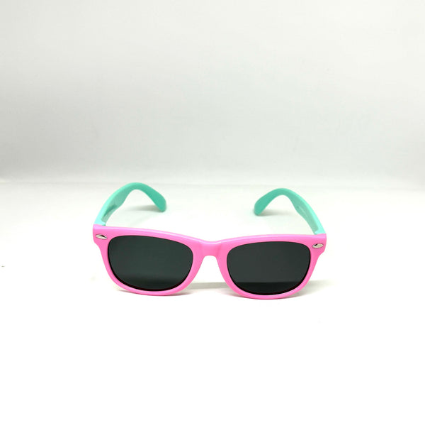 DEFY EMPIRE FLORIDA KIDS - PINK BLUE GREY POLARIZED SUNGLASS