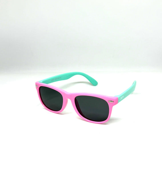DEFY EMPIRE FLORIDA KIDS - PINK BLUE GREY POLARIZED SUNGLASS