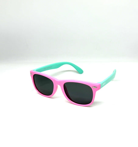 DEFY EMPIRE FLORIDA KIDS - PINK BLUE GREY POLARIZED SUNGLASS