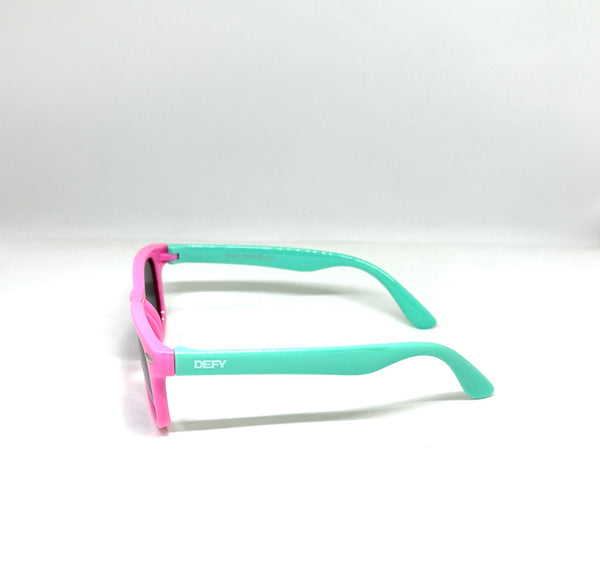 DEFY EMPIRE FLORIDA KIDS - PINK BLUE GREY POLARIZED SUNGLASS