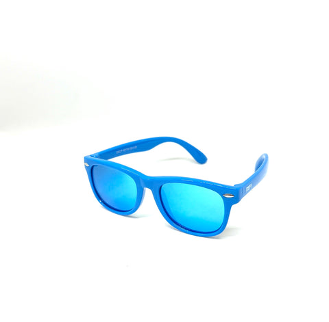 DEFY EMPIRE FLORIDA KIDS - ALL BLUE ICE BLUE MIRROR POLARIZED SUNGLASS