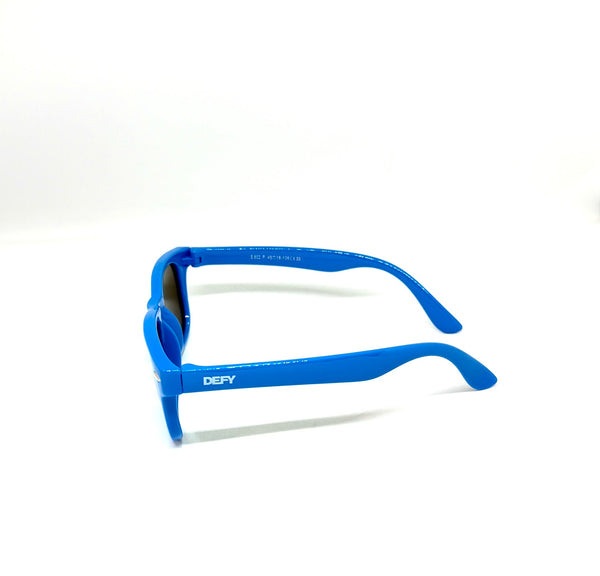 DEFY EMPIRE FLORIDA KIDS - ALL BLUE ICE BLUE MIRROR POLARIZED SUNGLASS