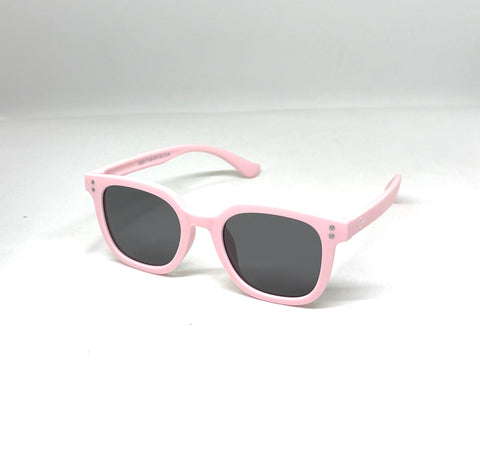 DEFY EMPIRE KENSHO KIDS - MATTE POWDER PINK / GREY POLARIZED SUNGLASS