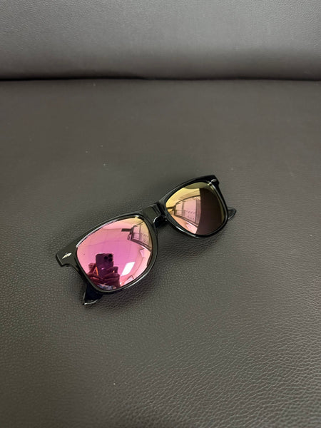 DEFY EMPIRE FLORIDA - GLOSS BLACK / ROSE PINK MIRROR POLARIZED SUNGLASS