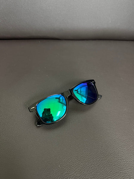 DEFY EMPIRE FLORIDA - GLOSS BLACK / GREEN MIRROR POLARIZED SUNGLASS