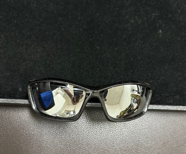 DALLAS VALKYRIE METALLIC BLACK/SILVER POLARIZED SUNGLASS
