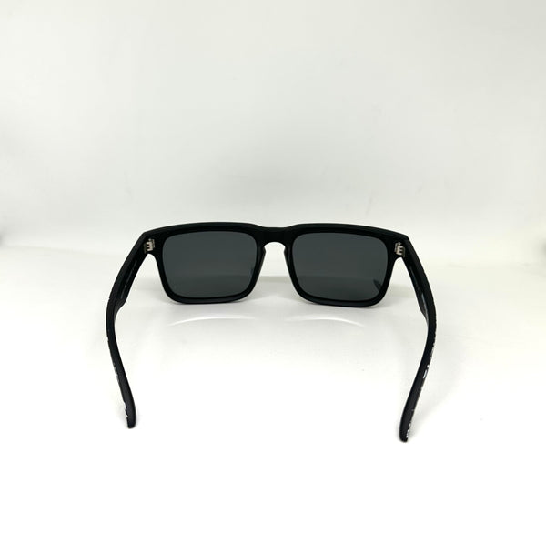 DEFY EMPIRE BROOKLYN PRM PREMIUM - BONES MATTE BLACK FRAME POLARIZED GREY LENSES SUNGLASS