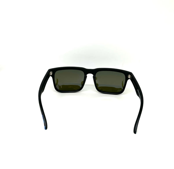 DEFY EMPIRE BROOKLYN PRM PREMIUM - ROYAL BLUE MATTE BLACK FRAME POLARIZED BLUE MIRROR LENSES SUNGLASS