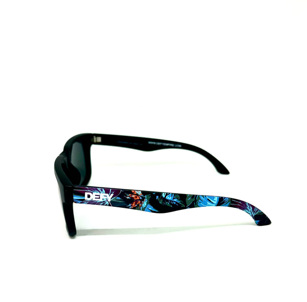 DEFY EMPIRE BROOKLYN PRM PREMIUM - INDIGO MATTE BLACK FRAME POLARIZED PURPLE MIRROR LENSES SUNGLASS