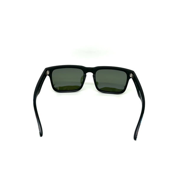 DEFY EMPIRE BROOKLYN PRM PREMIUM - INDIGO MATTE BLACK FRAME POLARIZED PURPLE MIRROR LENSES SUNGLASS