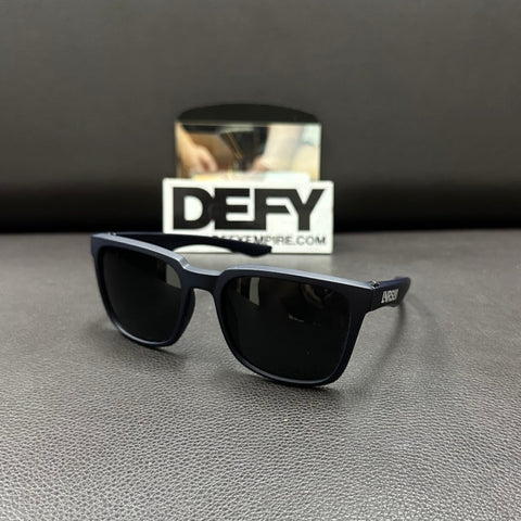 Defy Empire Lunarslam LNRSLM Turbo - Matte Midnight Indigo Blue Dark Grey POLARIZED SUNGLASS