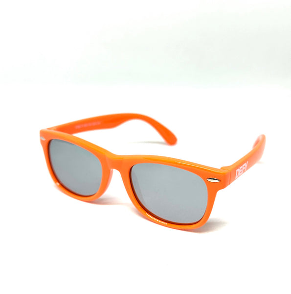 DEFY EMPIRE FLORIDA KIDS - ORANGE SILVER POLARIZED SUNGLASS